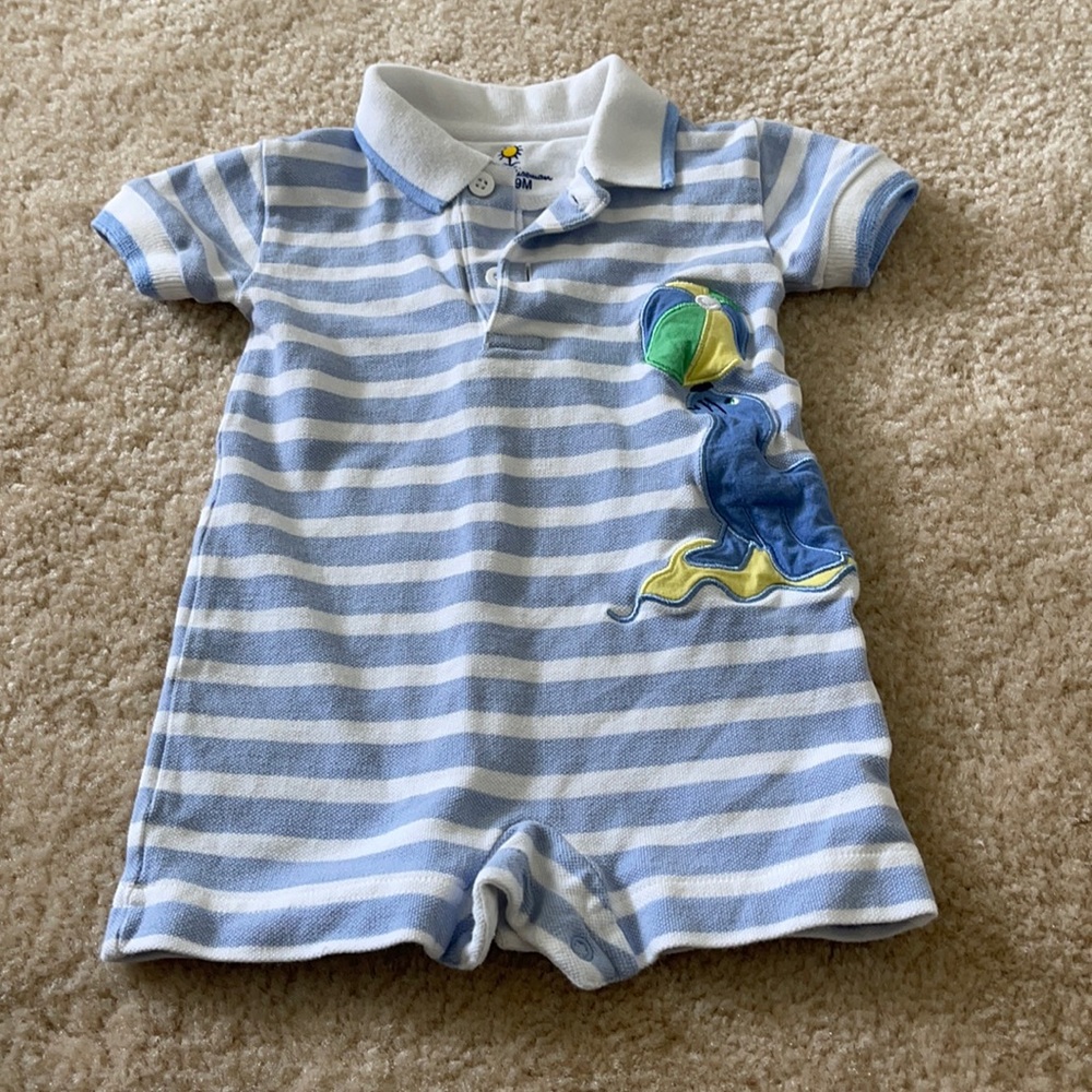 Florence Eiseman Baby Collared Romper